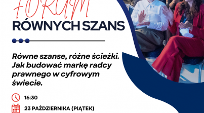 4 Forum Równych Szans, Poznań 23 października 2026 r. 