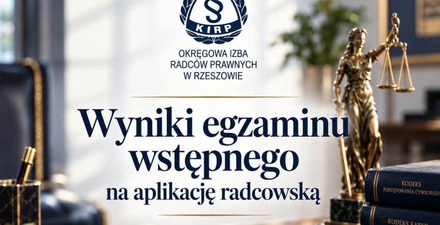 Wyniki egzaminu wstępnego na aplikację radcowską przeprowadzonego w dniu 26 września 2026 r.