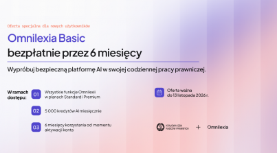Omnilexia Basic bezpłatnie dla członków KIRP