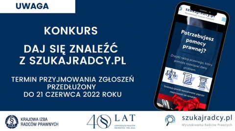 Konkurs Daj się znaleźć z szukajradcy.pl termin zgłoszeń przedłużony do 21 czerwca 2022